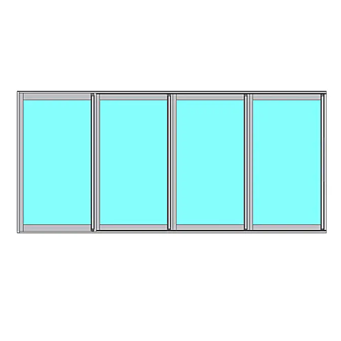 Skjutbart Fönsterparti Novoroom Original 4-Delat