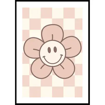 Poster Gallerix Pink Smiley Flower