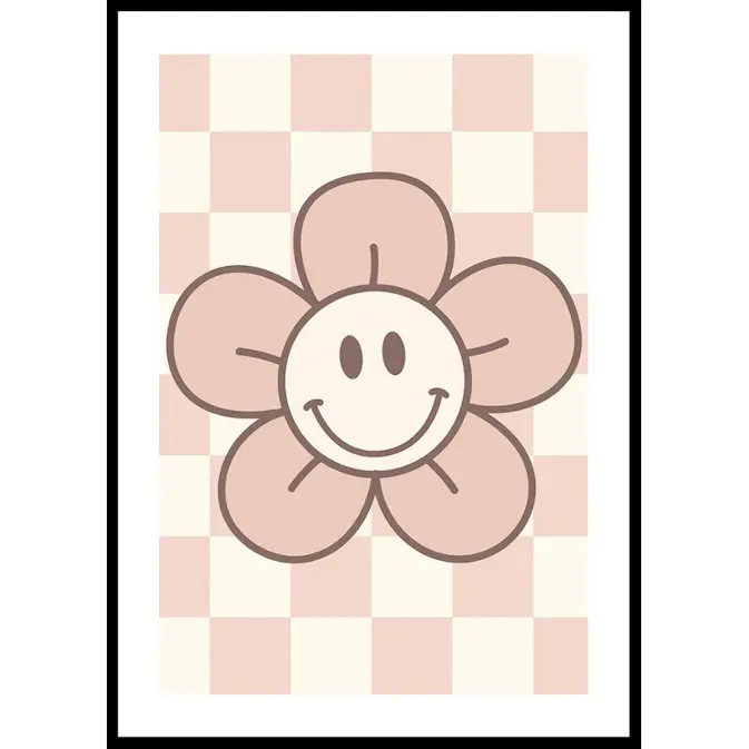Poster Gallerix Pink Smiley Flower