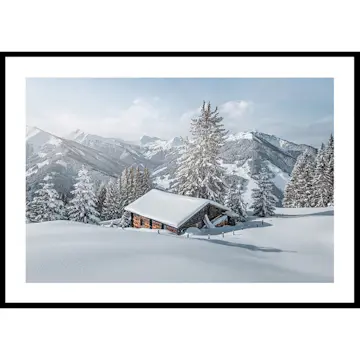 Poster Gallerix Cabin In Snow No2