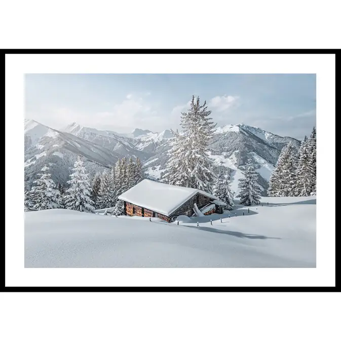Poster Gallerix Cabin In Snow No2