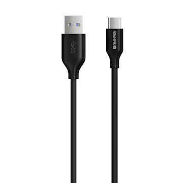 USB-A Champion till USB-C Kabel 2m Svart
