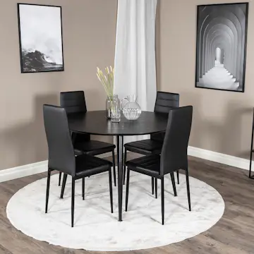 Matgrupp Venture Home Dipp med 4 Slim High stolar