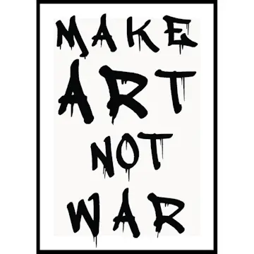 Poster Gallerix Make Art Not War