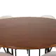 Matgrupp furniture/fashion Copenhagen med 6 Valentina Sammet Stolar