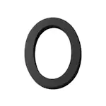 Husnummer Habo Selection Modern Stor Svart