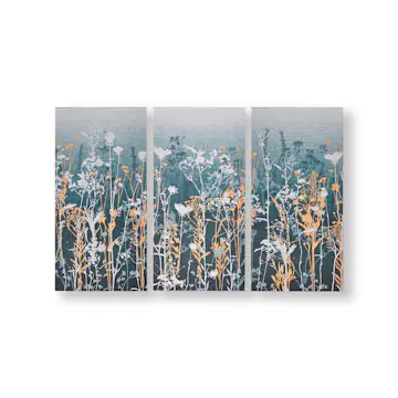 Tavla Art for the Home 3 Delar Blommor