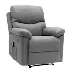 Massagestol Lykke Grå Fällbar Stol med Värmefunktion & Justerbara Massageområden