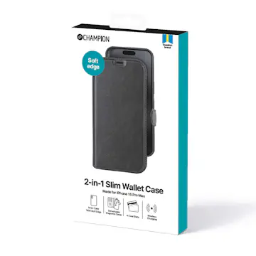 Mobilskal Champion 2-in-1 Slim wallet iPhone 15 Pro Max