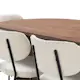 Matgrupp Bark Noira Matbord 220 cm med 6Gemmanio Matstol