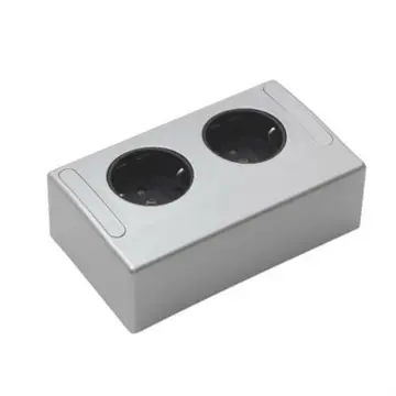 Kopplingsbox Beslag Design Dubbelt eluttag