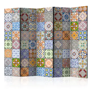 Rumsavdelare Skärmvägg Arkiio Colorful Mosaic II 225x172 cm