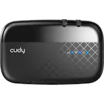 4G Router CUDY MF4 Cat4 N150 Mobil - Svart för Uppkopplad Hemelektronik