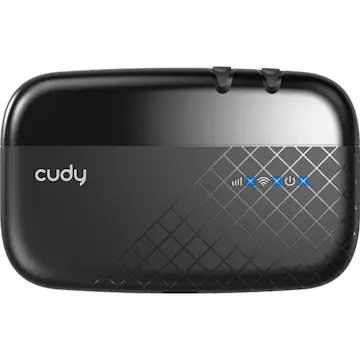 4G Router CUDY MF4 Cat4 N150 Mobil - Svart för Uppkopplad Hemelektronik