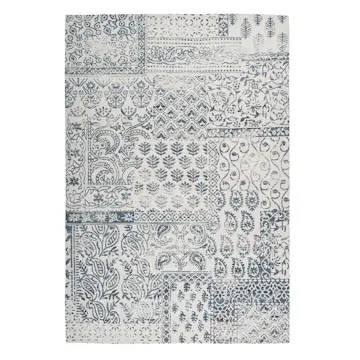 Utomhusmatta D-sign Clausri Lyw Mörkblå/Elfenben