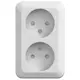 Vägguttag Gelia 2-vägs