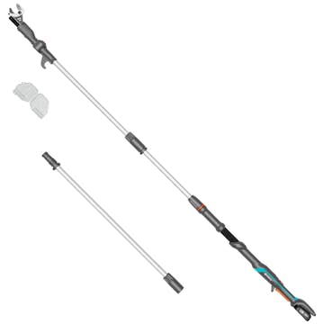 Teleskopisk Stångsax Gardena HighCut 360 Batteri P4A Komplett med Batteri och Laddare