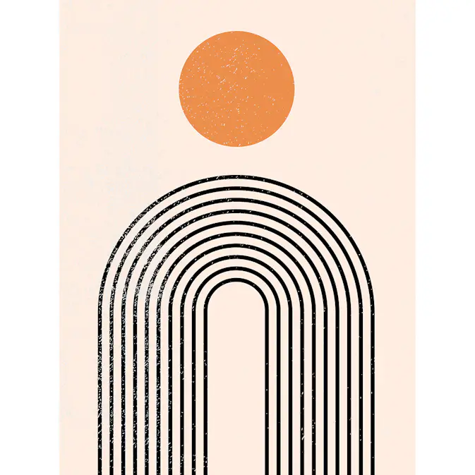 Posters Venture Home Tempel Beige