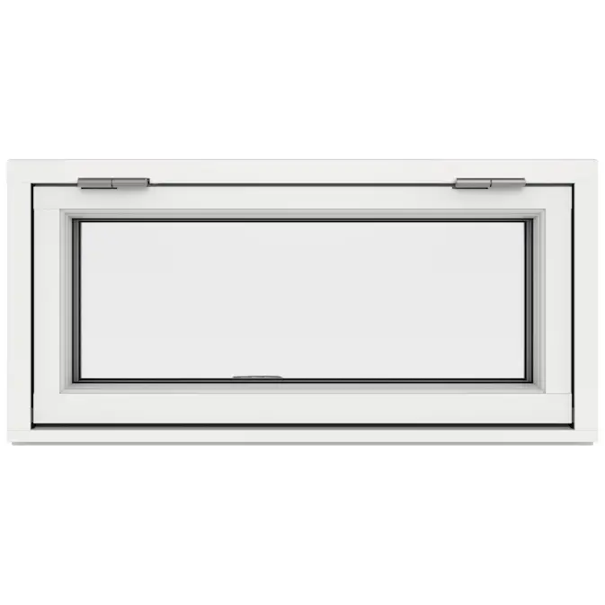 Överkantshängt Fönster Outline 3-Glas Aluminium