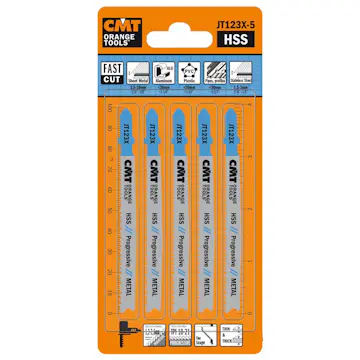 Sticksågblad CMT Orange Tools Metall 75mm BIM Metal Fast 5 st