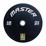Viktskiva Master Fitness Bumper Ski Svart