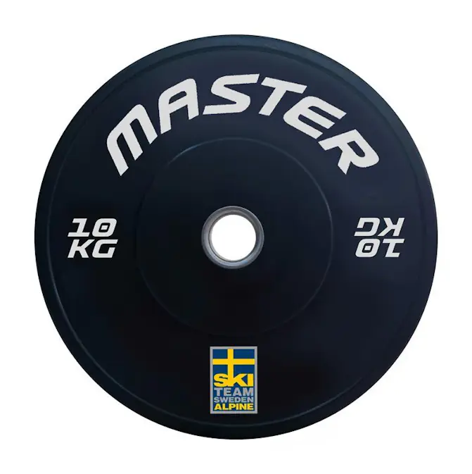 Viktskiva Master Fitness Bumper Ski Svart