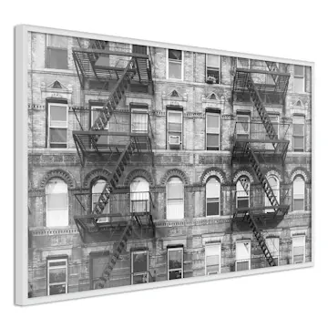 Poster Artgeist Affisch Brick Apartment