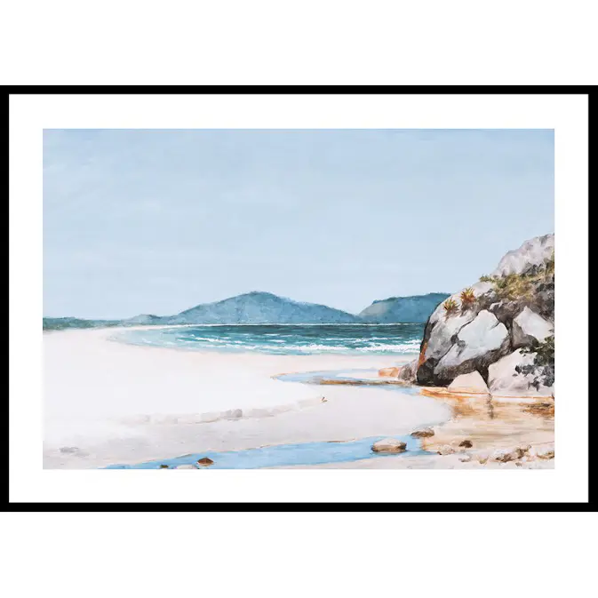 Poster Gallerix Seascape Guarujá By José Ferraz de Almeida Júnior