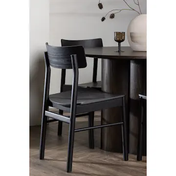 Matgrupp Venture Home Olivia Ø110 cm med 4st Montros Matstolar