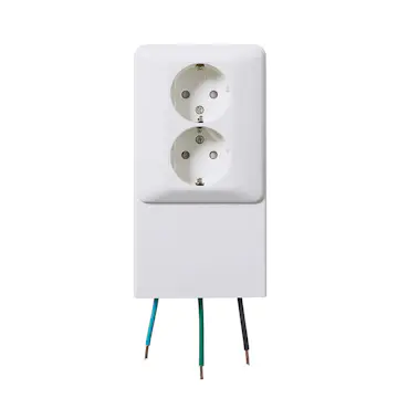 Sockeluttag Elko 2-Vägs RS Renvit