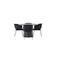 Matgrupp Venture Home Lanzo Ø120 cm med 4 st Selma stolar
