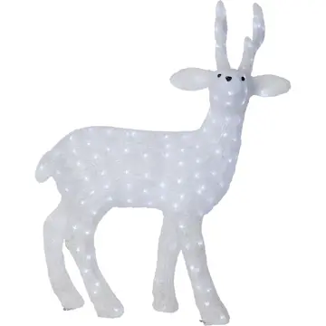 Dekorationsfigur Star Trading Crystalo hjort 97 cm