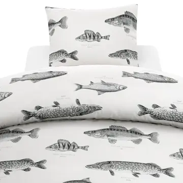 Påslakanset Borganäs of Sweden Fiske Enkelsäng