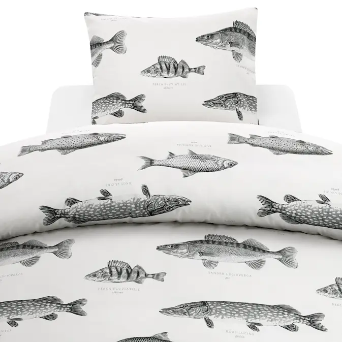 Påslakanset Borganäs of Sweden Fiske Enkelsäng