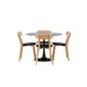 Matgrupp Venture Home Glade Ø 100 cm med 4 Sanjos Stolar