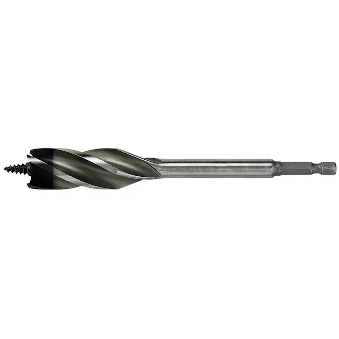 Träspiralborr Luna Tools HSS med fyra sidoskär - 1/4"-sexkantsfäste