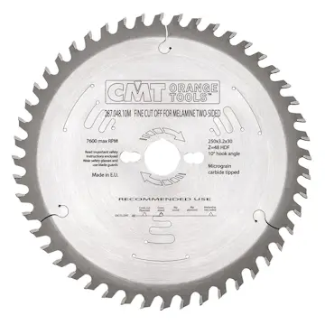 Sågklinga CMT Orange Tools HDF Dubbelsidig laminat/melamin