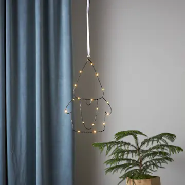 Inomhusdekoration Star Trading Santa Tomte med LED