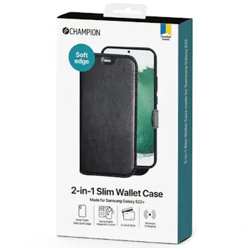 Mobilskal Champion 2-in-1 Slim Wallet Galaxy S22+