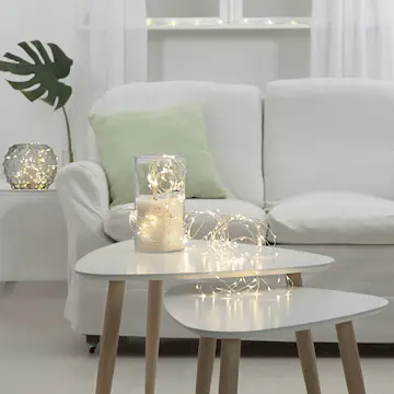 Ljusslinga Star Trading Dew Drop 200L Kallvit