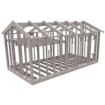 Attefallsstomme Byggstommar 22 grader Med Loft 7200x3940 mm Färdiga Sektioner