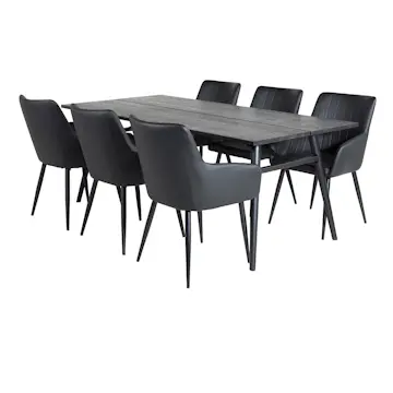 Matgrupp Venture Home Salt med 6 Corina Karmstolar