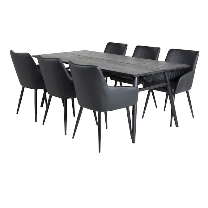 Matgrupp Venture Home Salt med 6 Corina Karmstolar