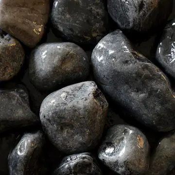 Dekorsten Magrab Krossprodukter Svart Pebbles 40-60 mm, 1000 kg Säck