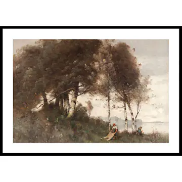 Poster Gallerix Paysage Aux Lavandières By Paul Trouillebert