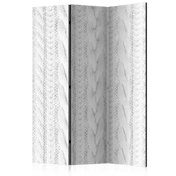 Rumsavdelare Skärmvägg Arkiio White Knit 135x172 cm