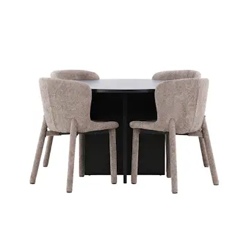 Matgrupp Venture Home Strada Ø120 cm med 4st Astoria Matstolar