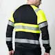 Sweatshirt Jobman Varsel Svart/Gul V