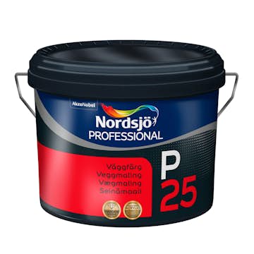 Väggfärg NORDSJÖ PROFESSIONAL P25 VIT 10 L