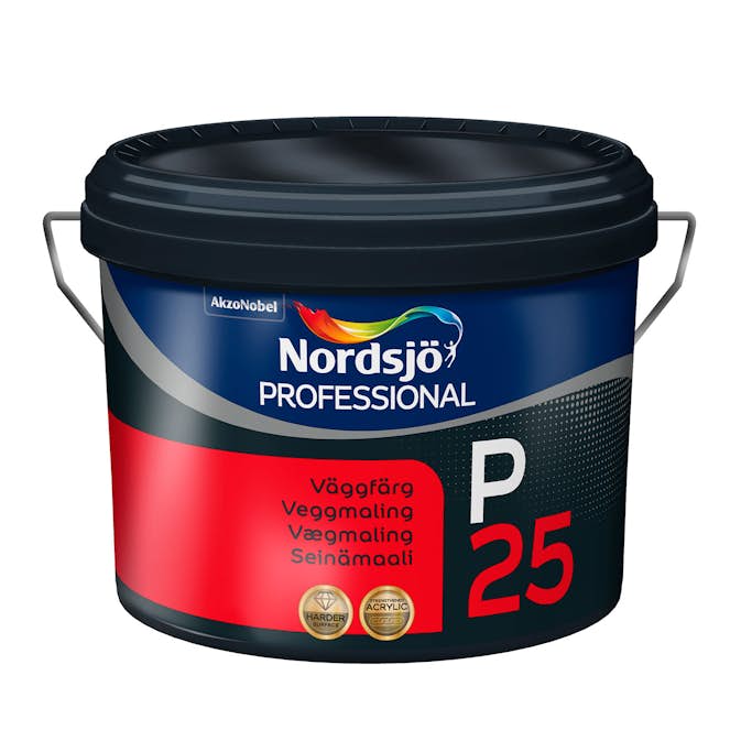 Väggfärg NORDSJÖ PROFESSIONAL P25 VIT 10 L